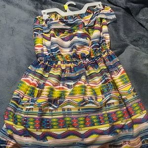 A colorful patterned dress